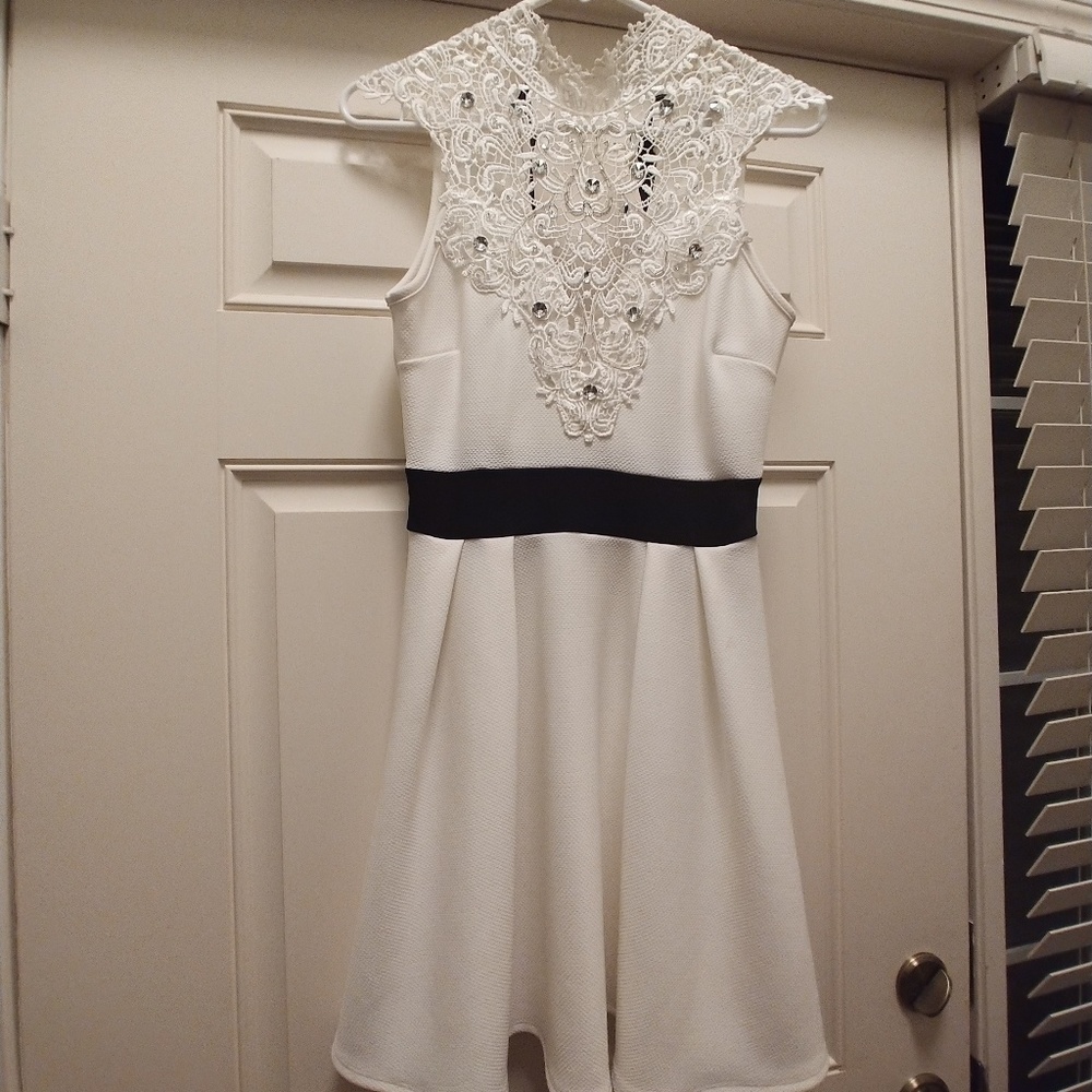 White Formal Short Dress